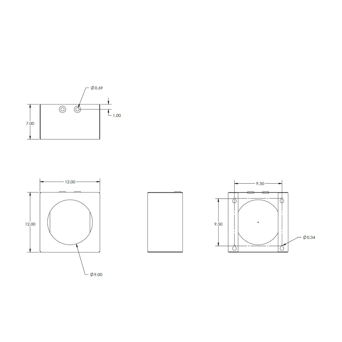 Enclosure; Wall Mount; For GSC3506V2 Grandstream Speaker