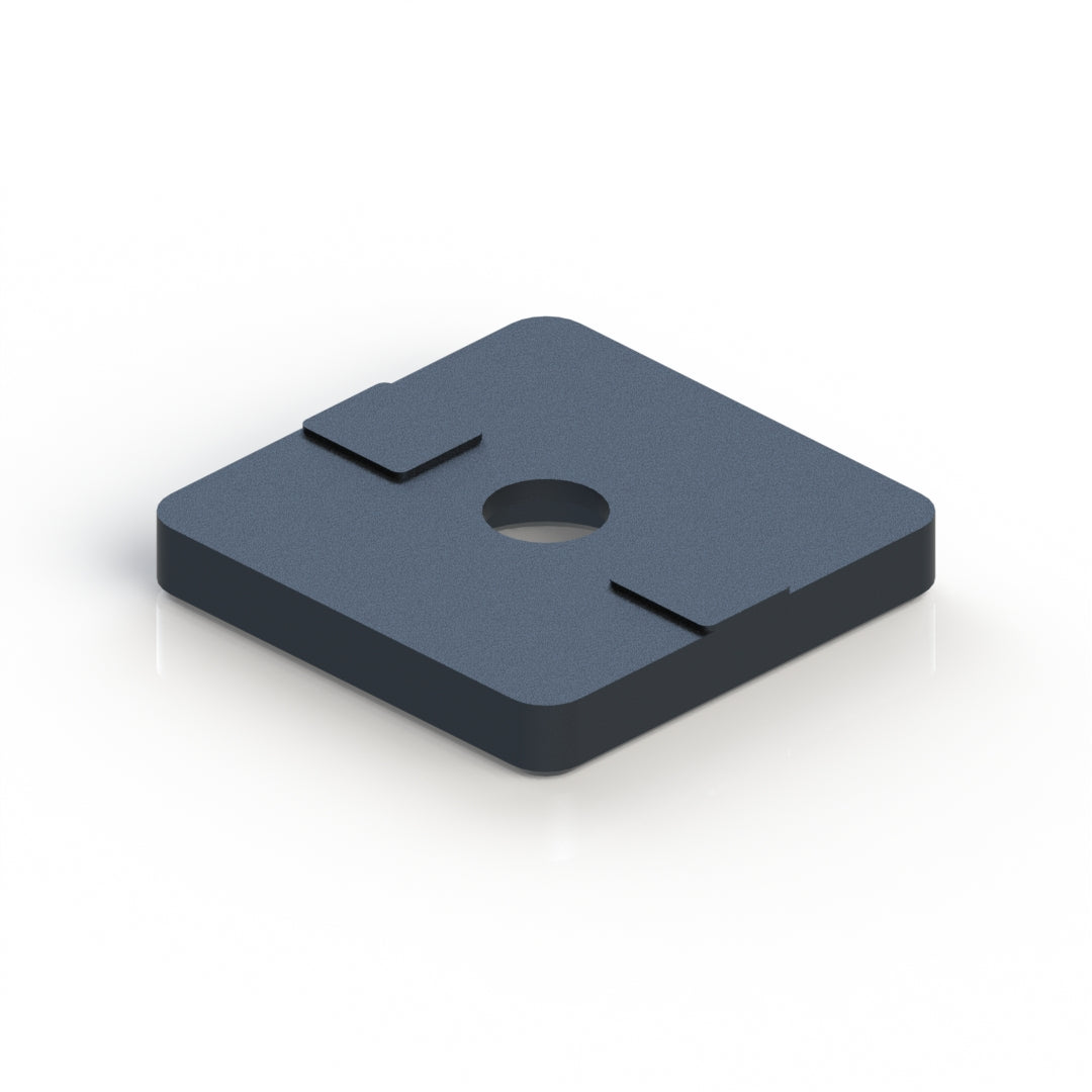 End Cap; Aluminum; For 1.5" X 1.5" Profiles; Black