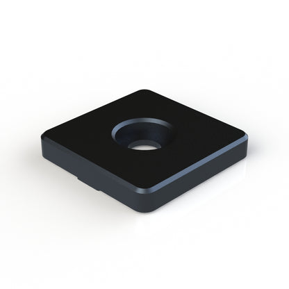 End Cap; Aluminum; For 1.5" X 1.5" Profiles; Black