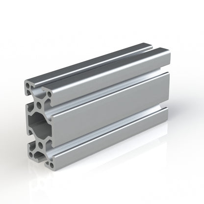 T-Slot 1530 (1.5" x 3.0") aluminum extrusion.  Cut to length with machining options - access holes, end taps, counterbore holes.