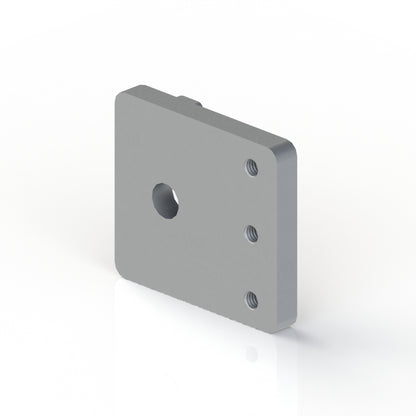 1U aluminum rack mounting plate with 10-32 UNF tapped holes, for DIY 19-inch T-slot extrusion racks