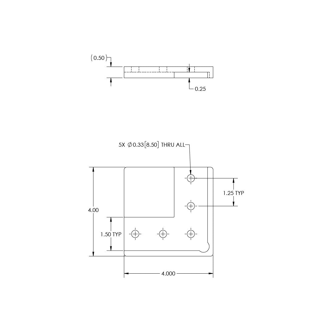 Joining Plate; L (90 Degree); Heavy Duty