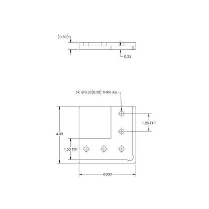 Joining Plate; L (90 Degree); Heavy Duty
